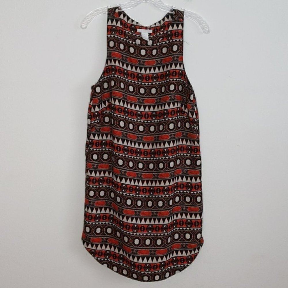 H&M Red and Black Tank Mini Dress